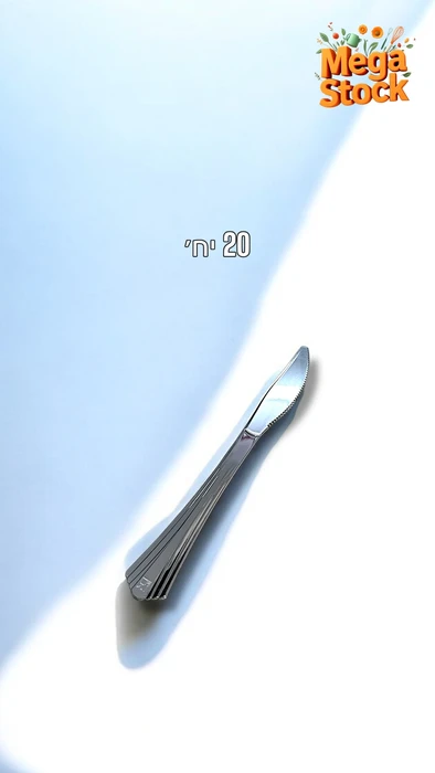 סכין פלסטיק דמוי נירוסטה