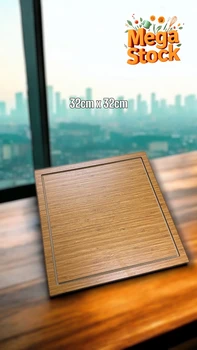 פלטת חיתוך מרובעת מעץ