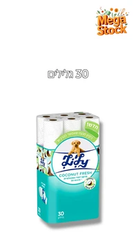 נייר טואלט Lily 30 יח' COCONUT FRESH
