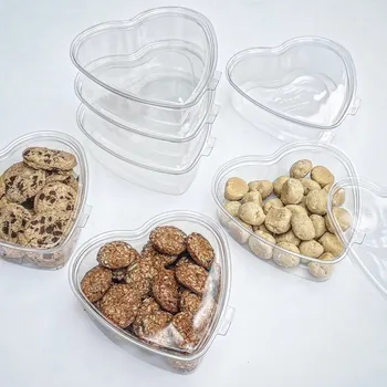 4 יח' קריסטל לב – אריזת פרמיום בצורת לב לעוגיות ולשוקולדים.