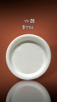 צלחות חד פעמיות קשיחות בגודל 9 אינץ'
